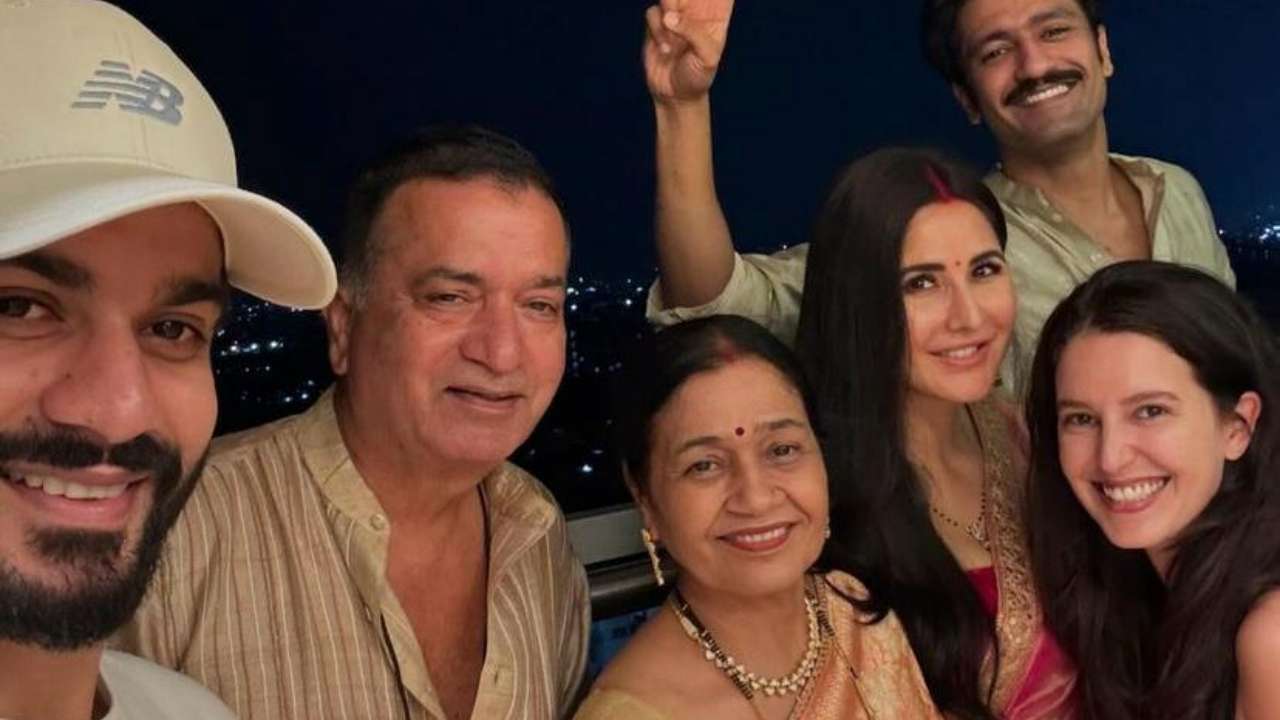 Katrina Kaif and Vicky Kaushal with family