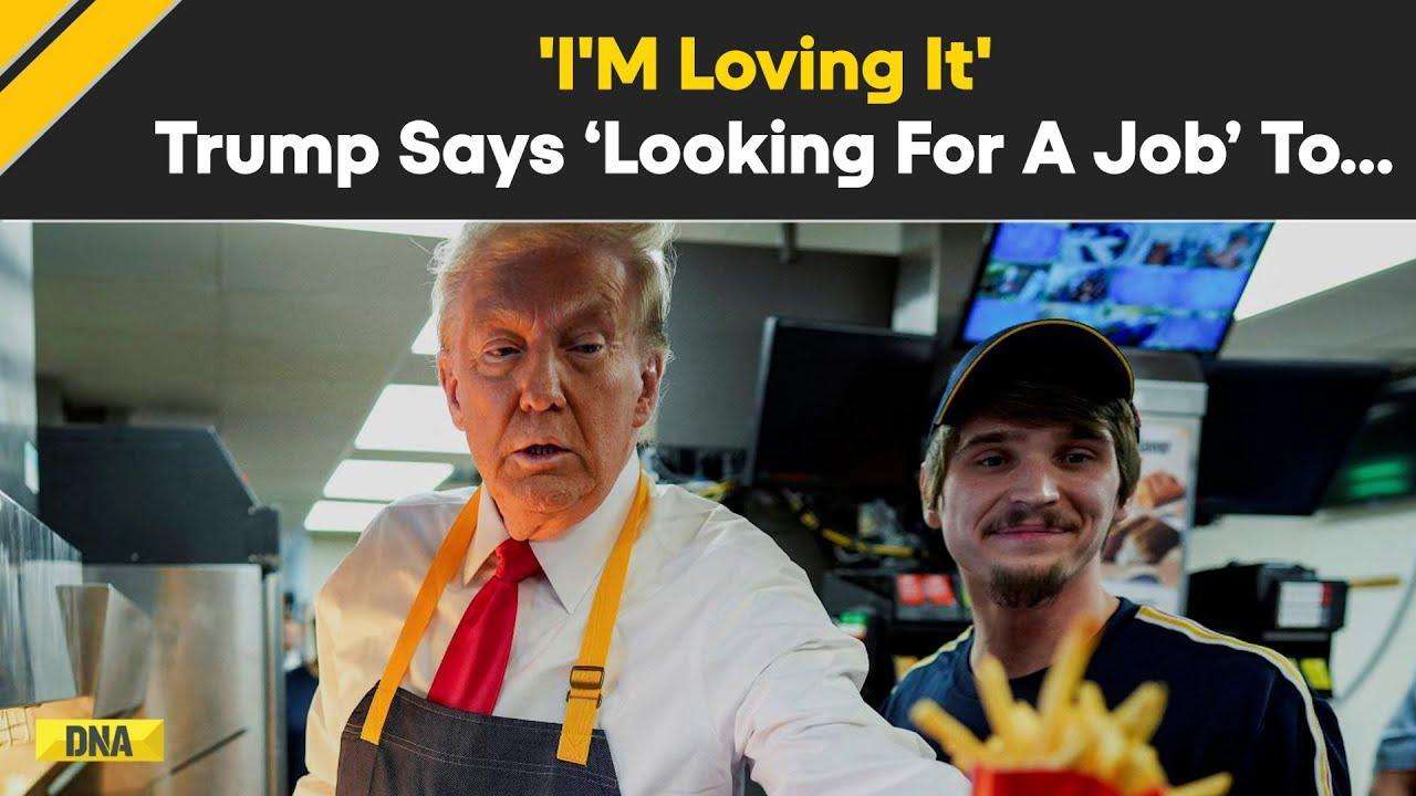 US Presidential Elections: Donald Trump Served Fries At McDonald's, Campaigning In Pennsylvania