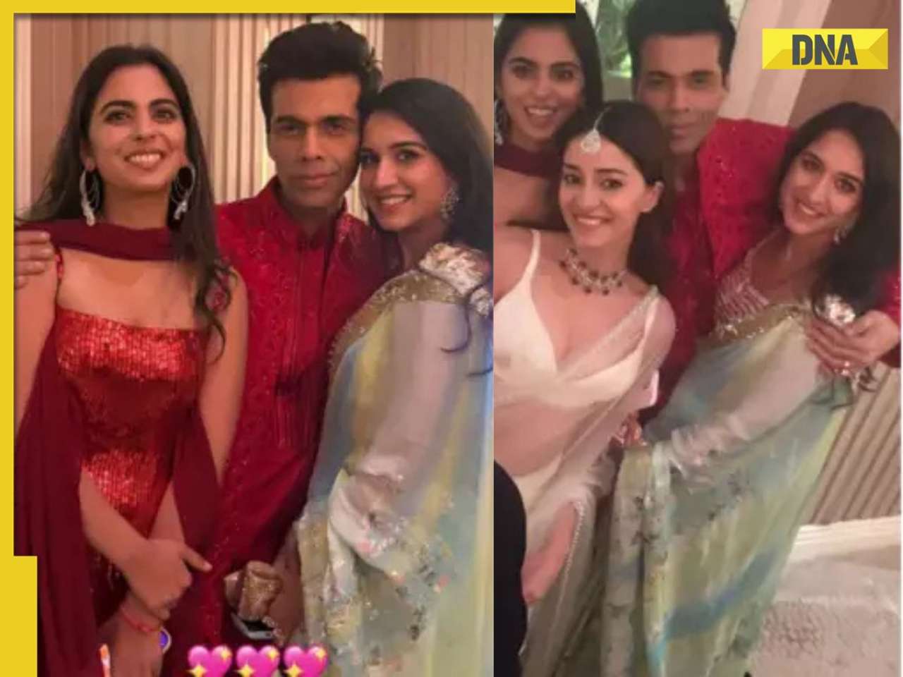 Radhika Merchant shuts down pregnancy rumours, spotted with Isha Ambani at Manish Malhotra's Diwali party, pics go viral