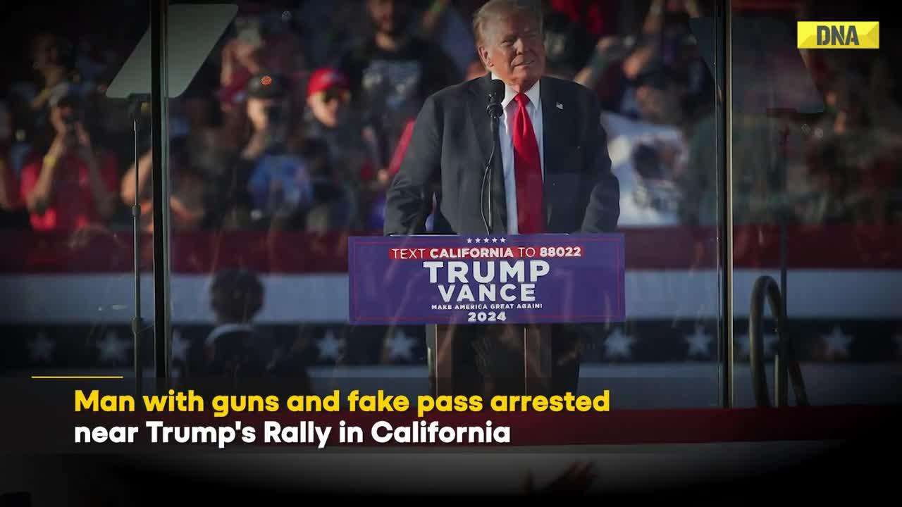 Man With Loaded Gun And Fake Pass Arrested Near Donald Trump’s Rally In California | US Elections