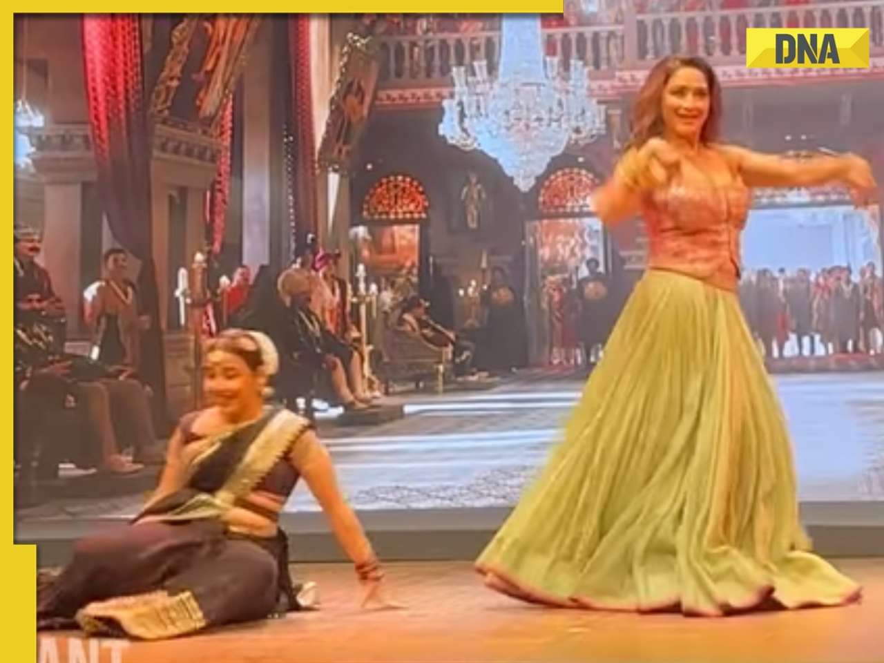 Watch: Vidya Balan falls during her live performance with Madhuri Dixit, handles it with grace