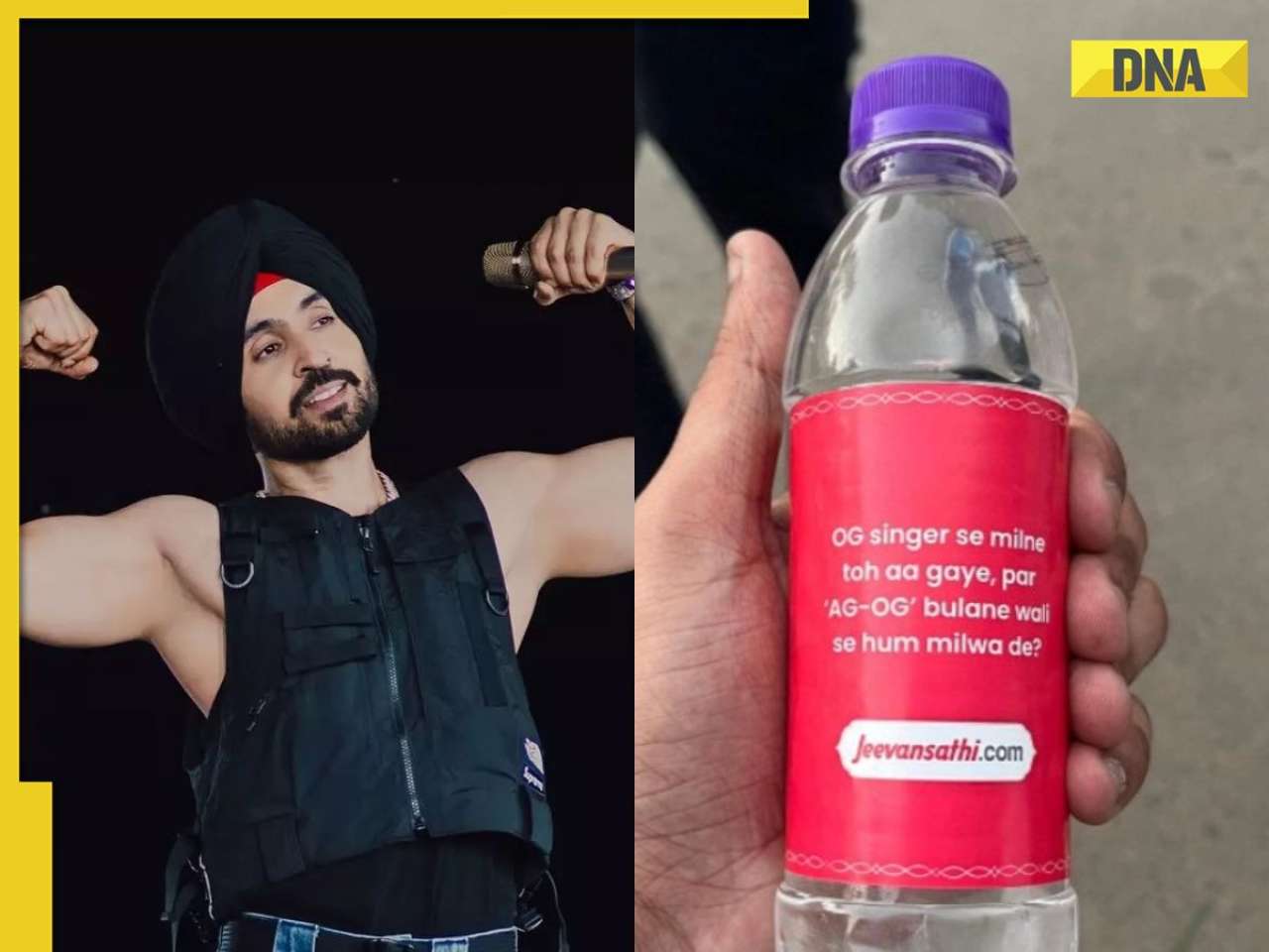 ‘Singles Ko Paani Pilao Yojana’: Diljit Dosanjh concert in Delhi offers free water bottles to singles