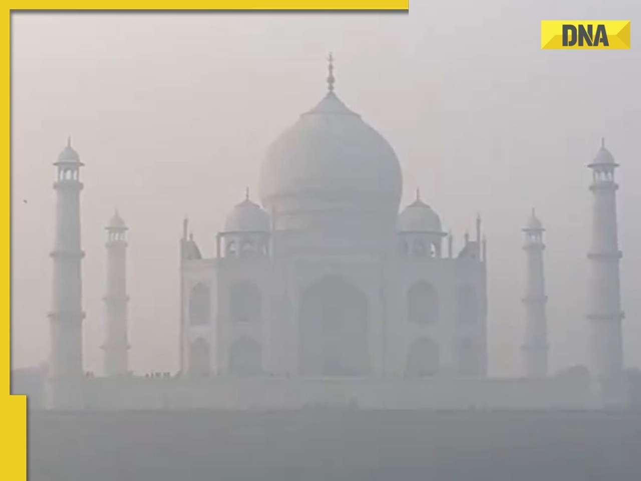 UP: Taj Mahal engulfed in thick haze as pollution rises in Agra, pics surface online