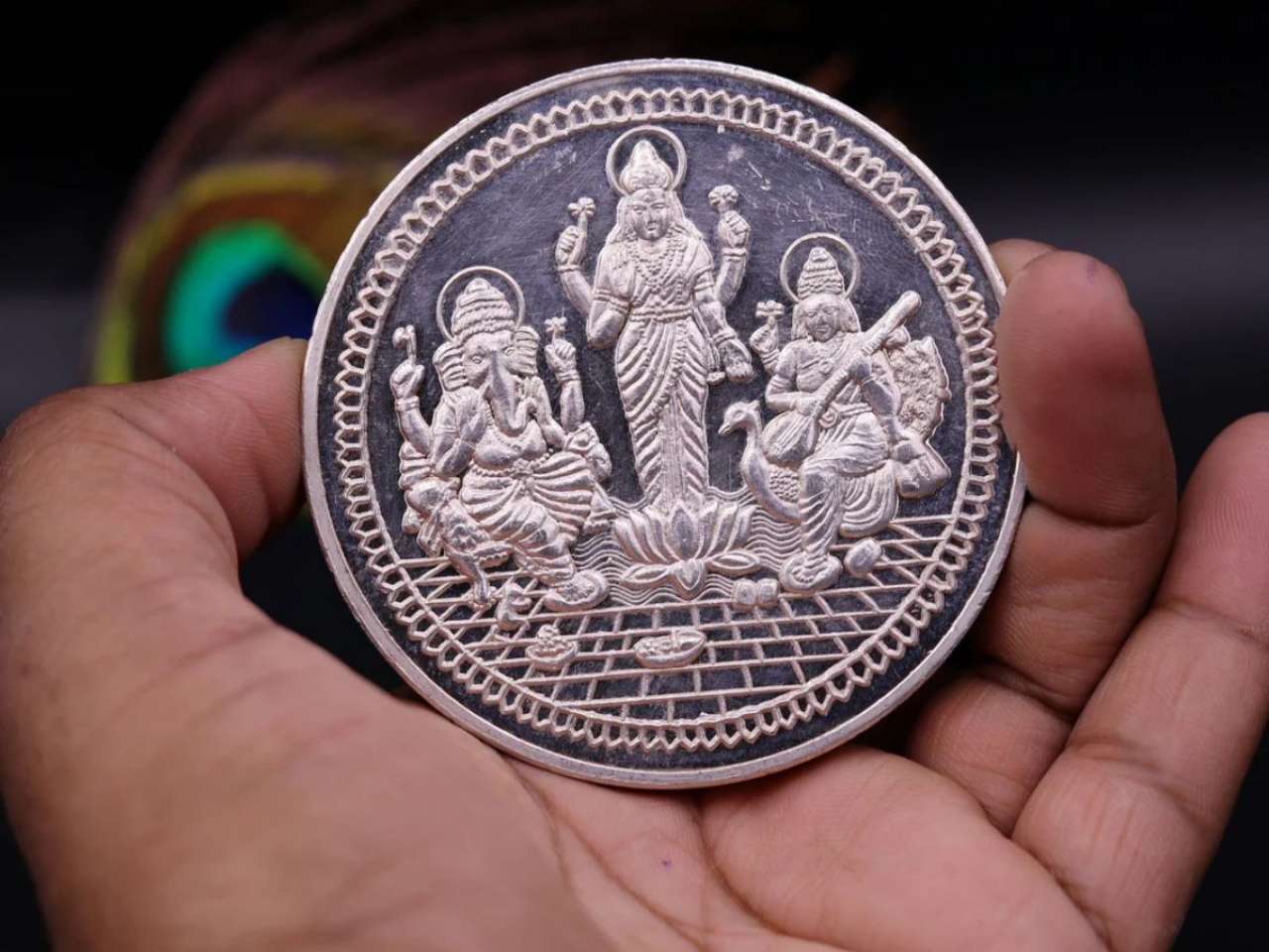 Silver Coins and God Idols