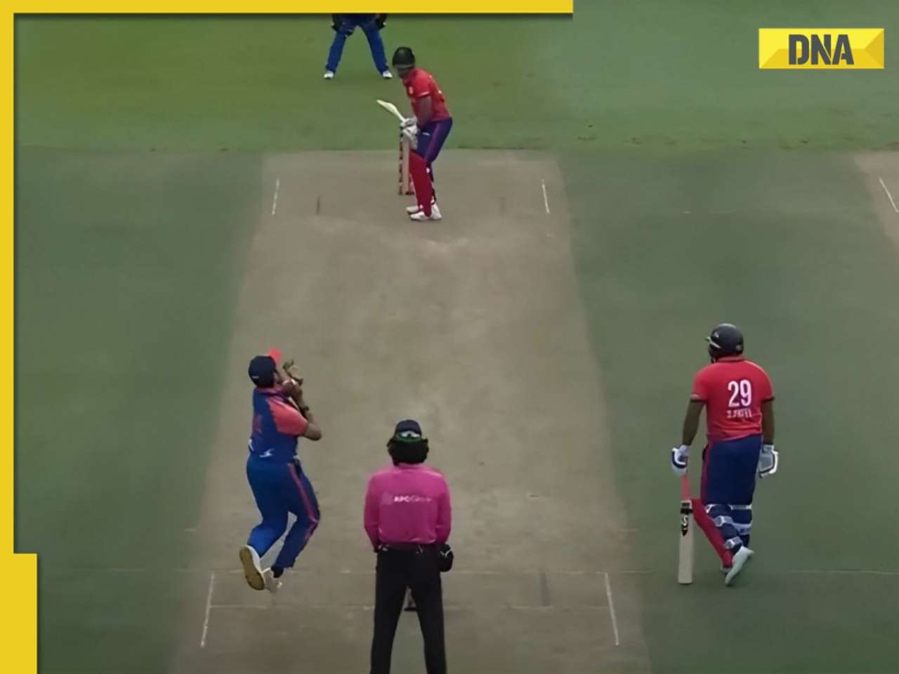 Watch: Former CSK star gets hit for 6 sixes in an over against England during Hong Kong Sixes