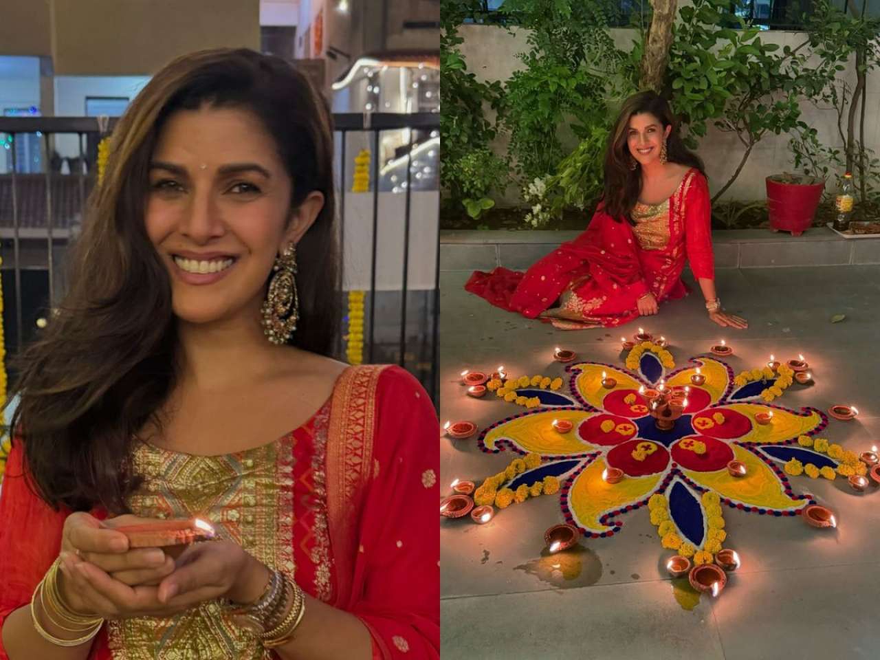 Nimrat Kaur's cryptic note with Diwali photos