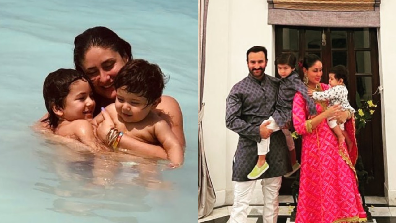 Kareena Saif sons Taimur And Jeh