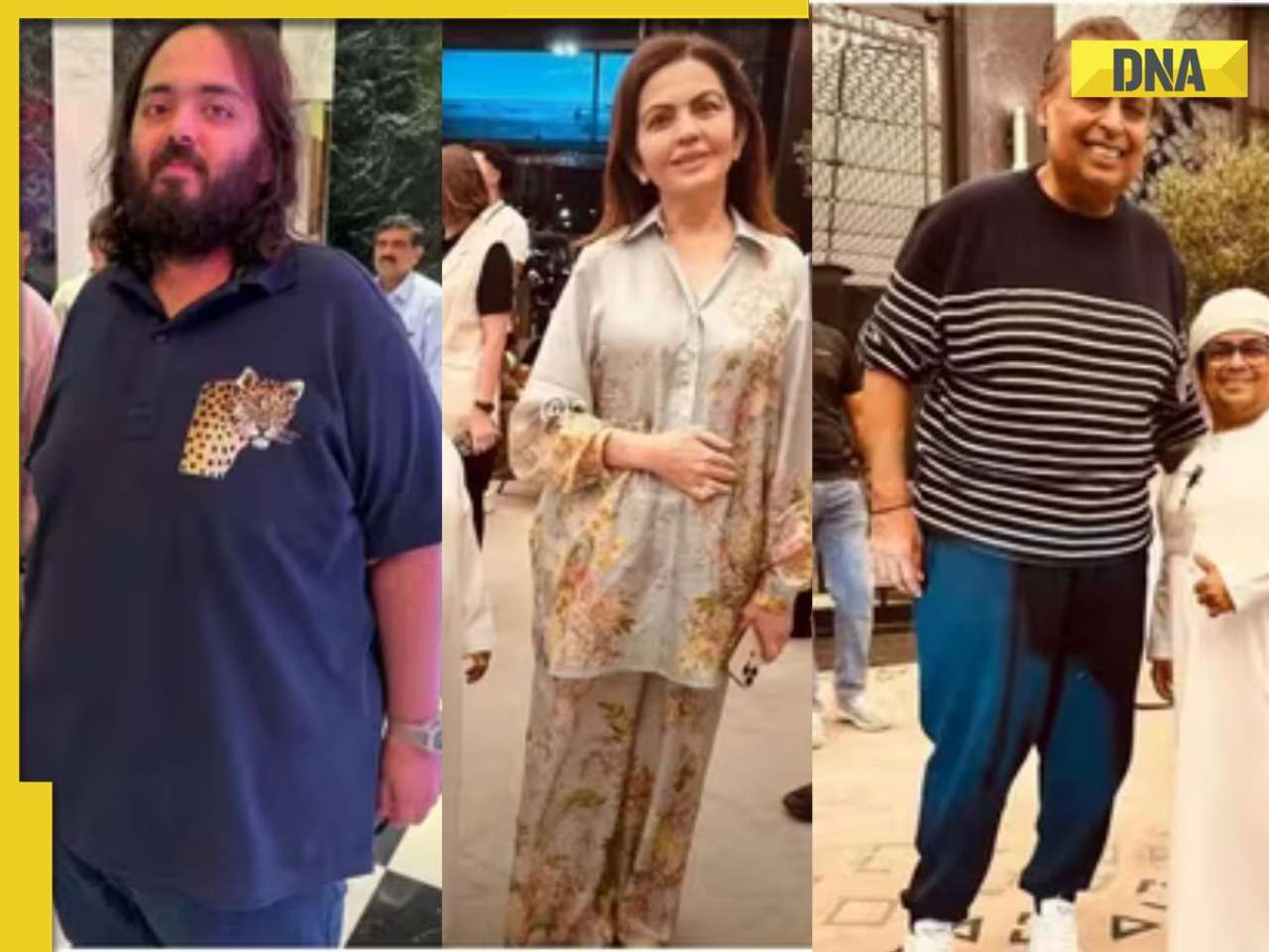 Nita Ambani stuns in floral co-ord set while Anant, Mukesh Ambani go casual in Dubai