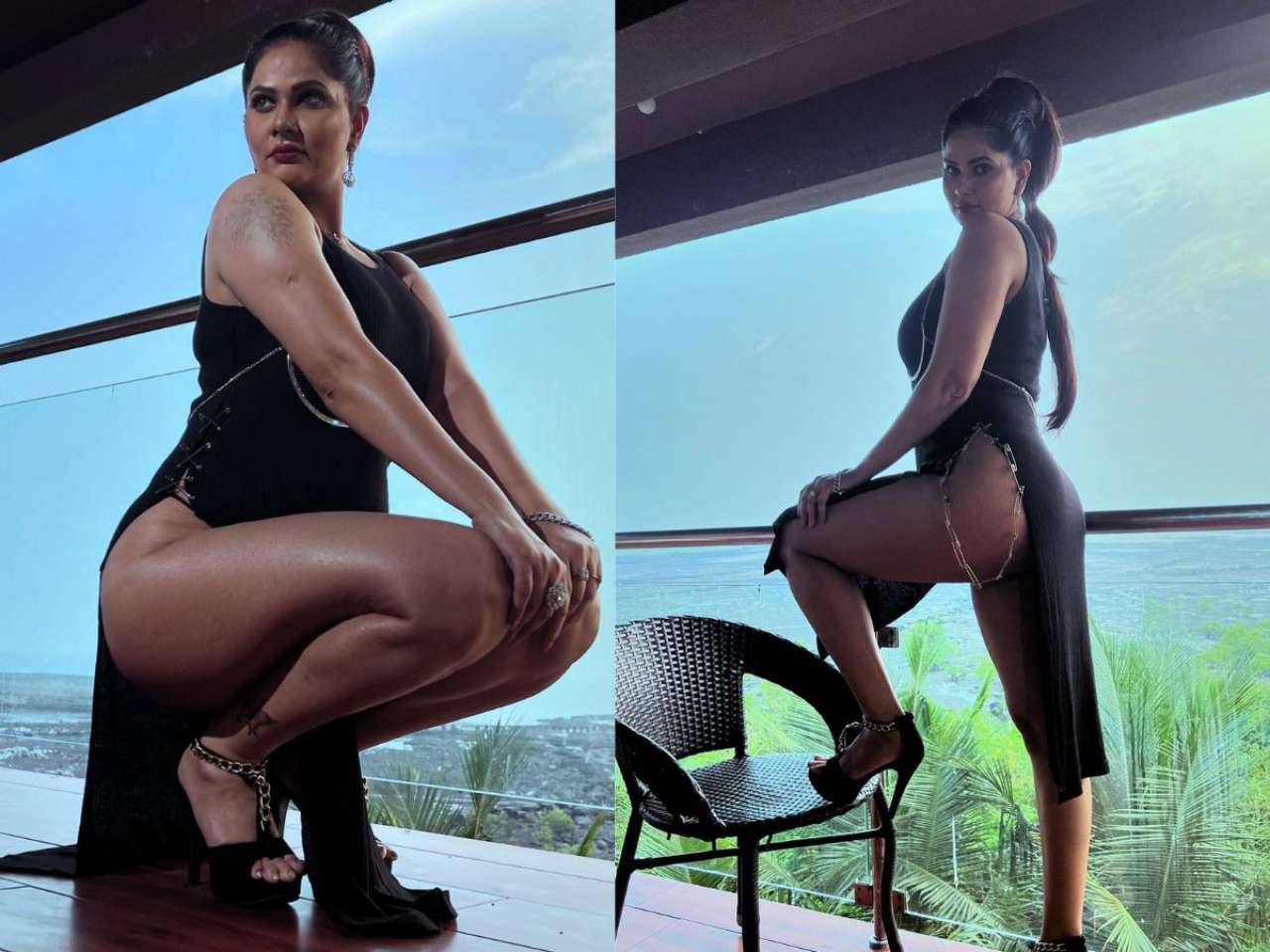 Aabha Paul's sexy thighs