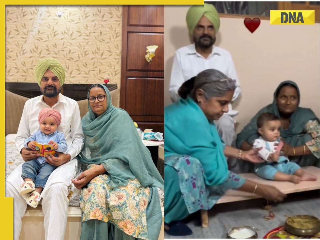 'Najar Na Lage': Sidhu Moosewala’s parents perform annaprashan ceremony for chota Sidhu, watch