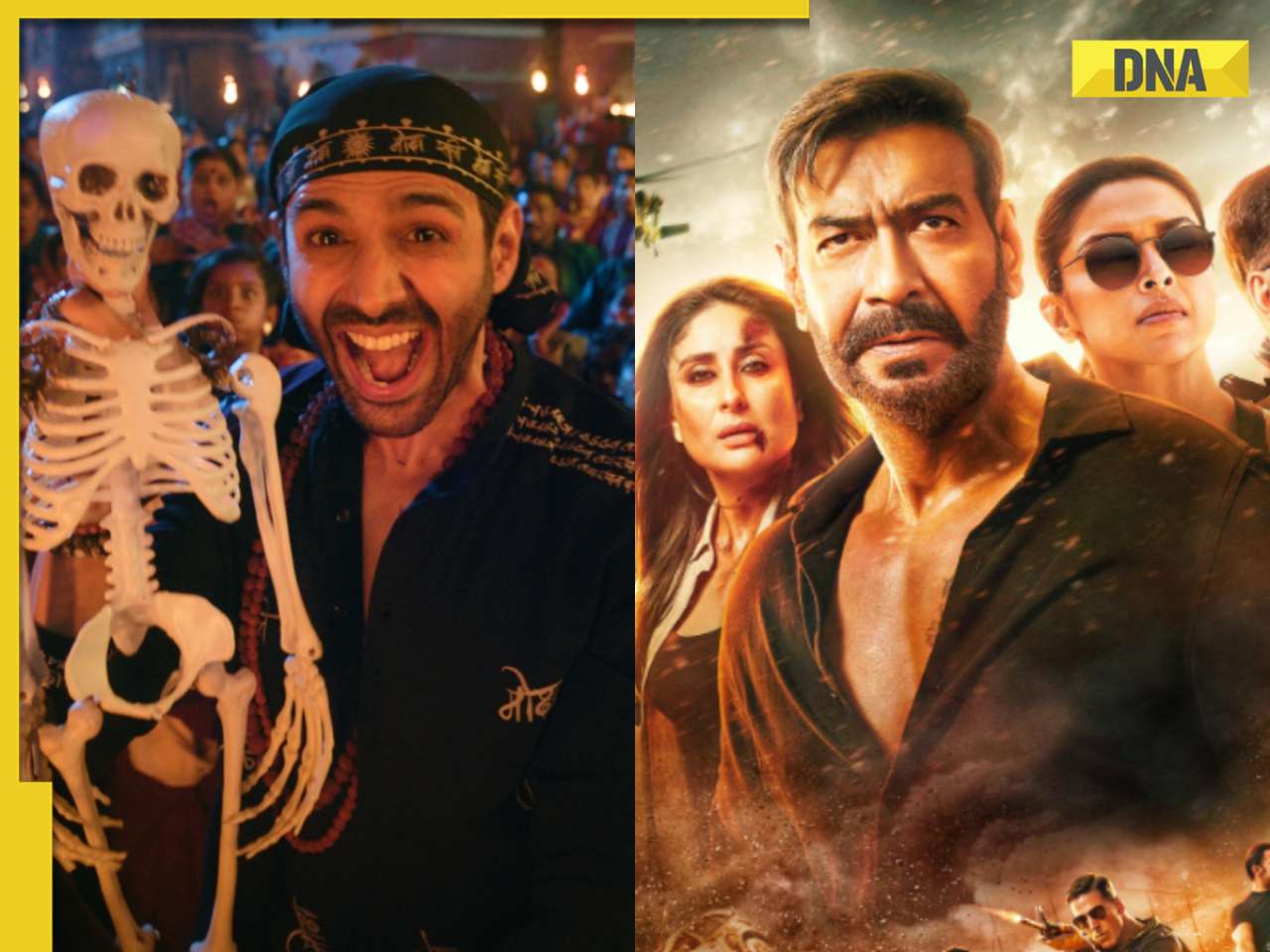 Bhool Bhulaiyaa 3 beats Singham Again in second weekend: Kartik's film mints Rs 42 crore, Ajay's movie earns Rs 34 crore