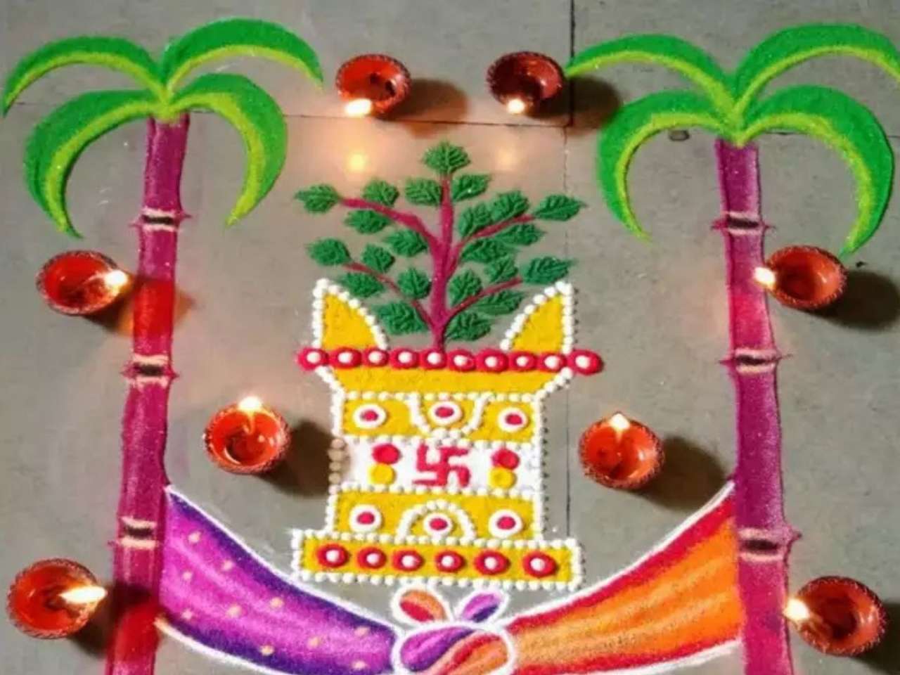 Small and Simple Rangoli Designs