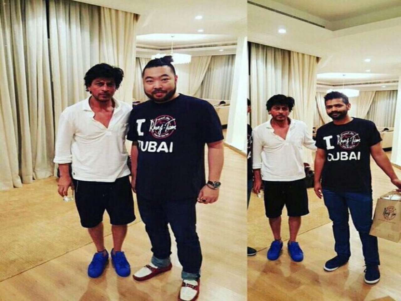 Shah Rukh Khan with chef Andy & Rhong Tiam