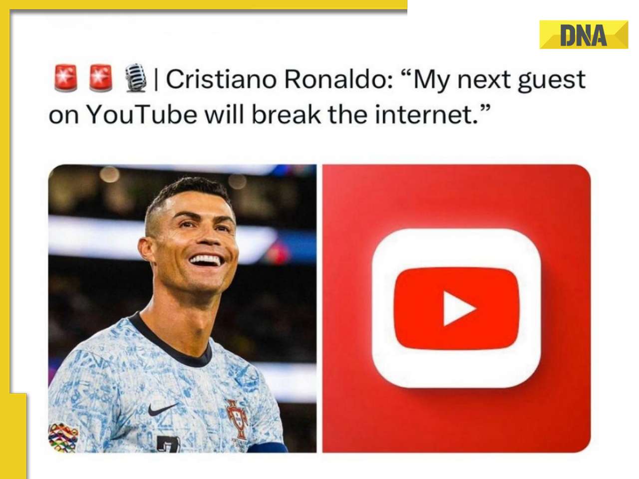 Cristiano Ronaldo's BIG claim, says his next guest on YouTube will break internet, netizens say it will be...