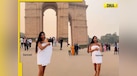  Model's bold dance in towel at India Gate raises eyebrows, netizens say arrest her, watch viral video 