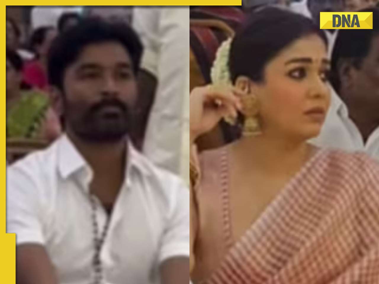 Dhanush, Nayanthara ignore each other at a producer's wedding amid feud over Netflix documentary, video goes viral