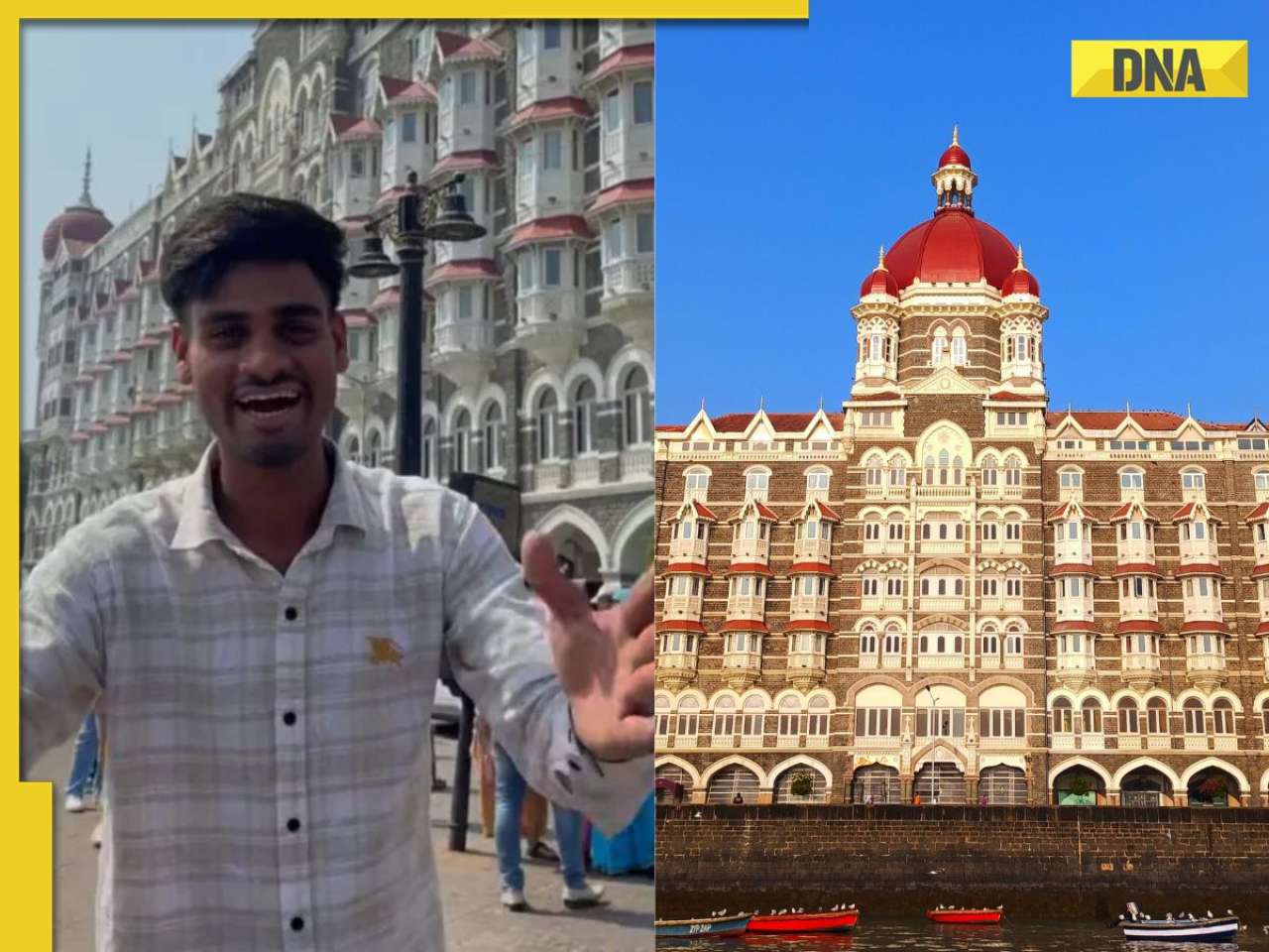 Viral video: Middle-Class man lives dream of having tea at Taj Hotel, netizens applauds