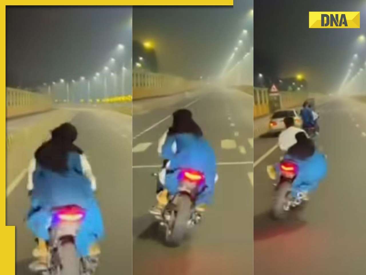 'I think bro is her EX': Man performs risky bike stunt with burqa-clad woman in Bangladesh, watch