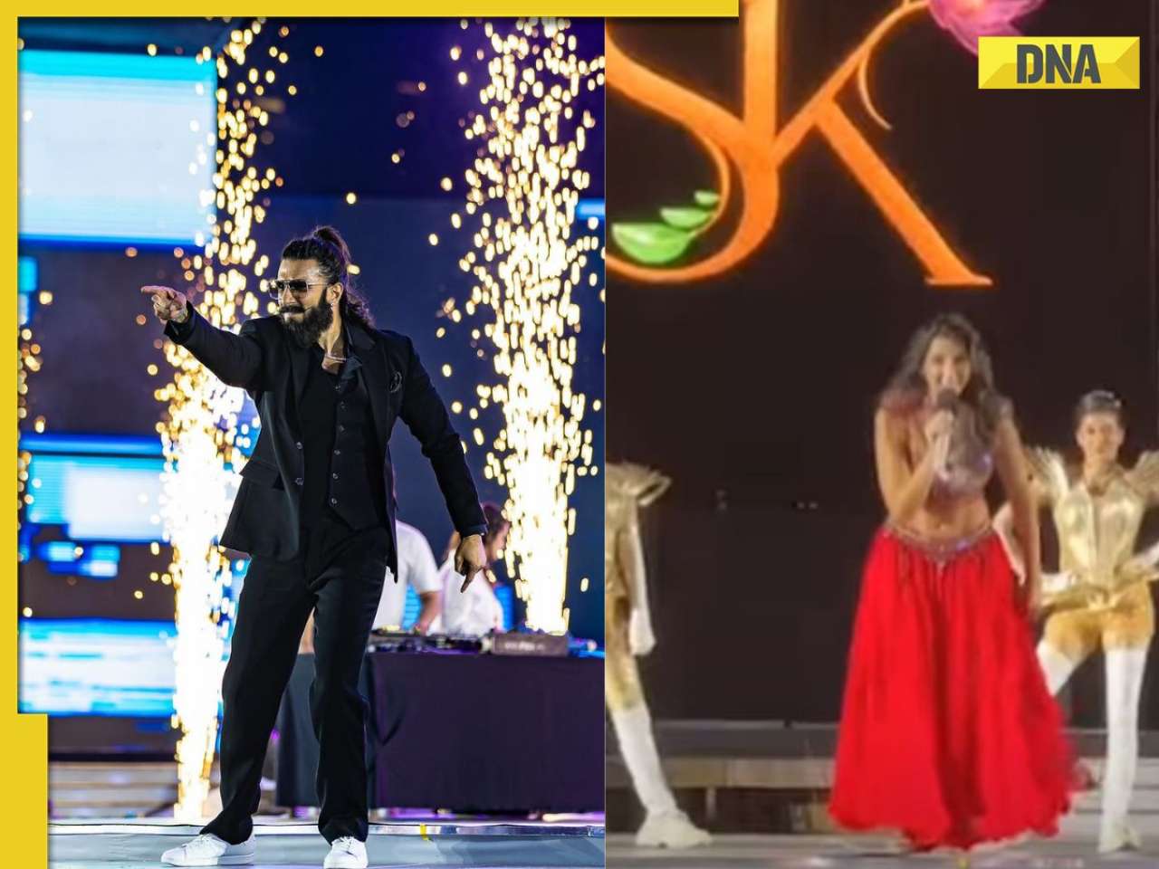 'Average bollywood award...' Ranveer Singh, Malaika Arora, Nora Fatehi and more perform at grand surat wedding, watch