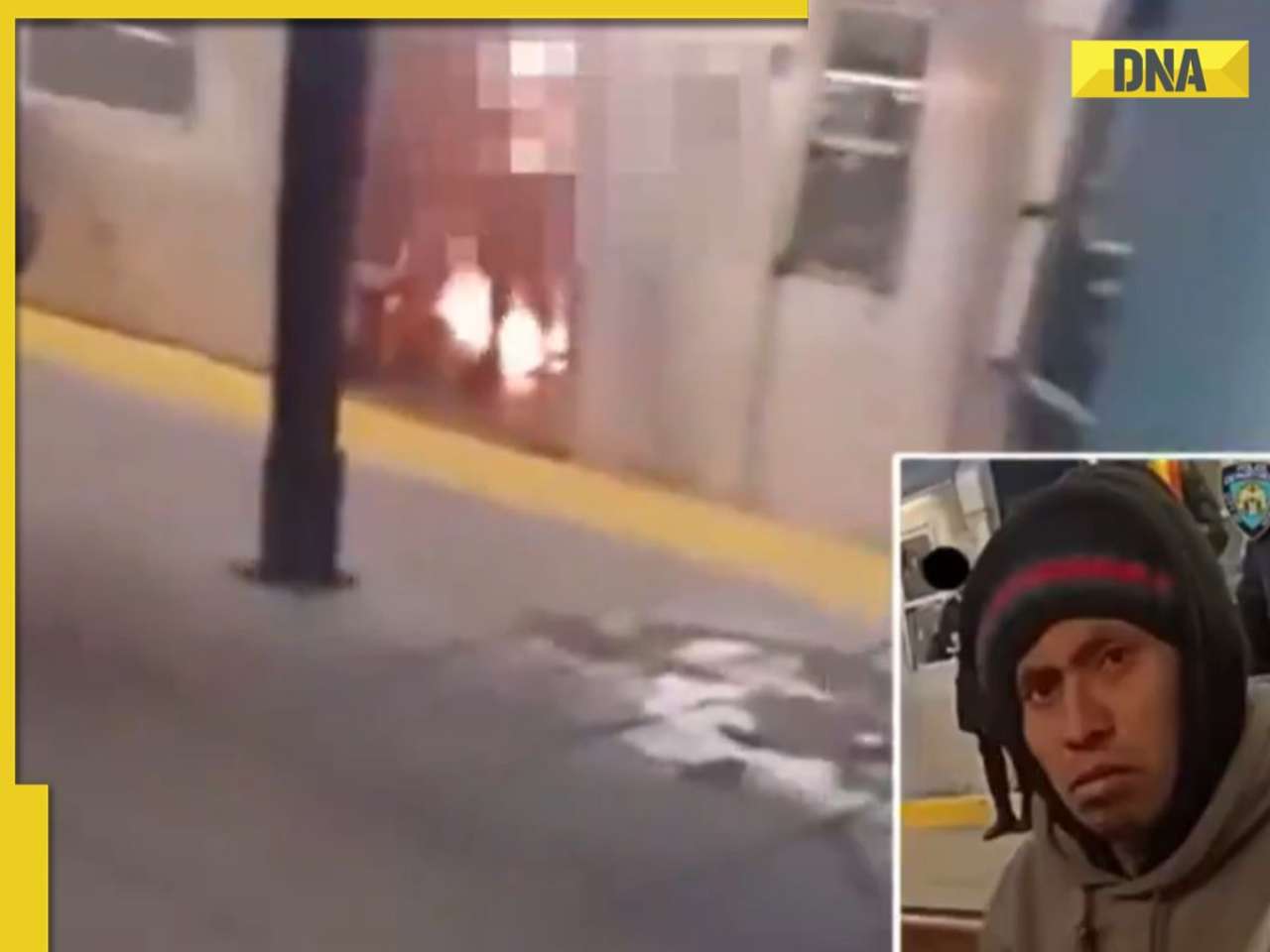 Man sets sleeping woman on fire in New York subway, arrested