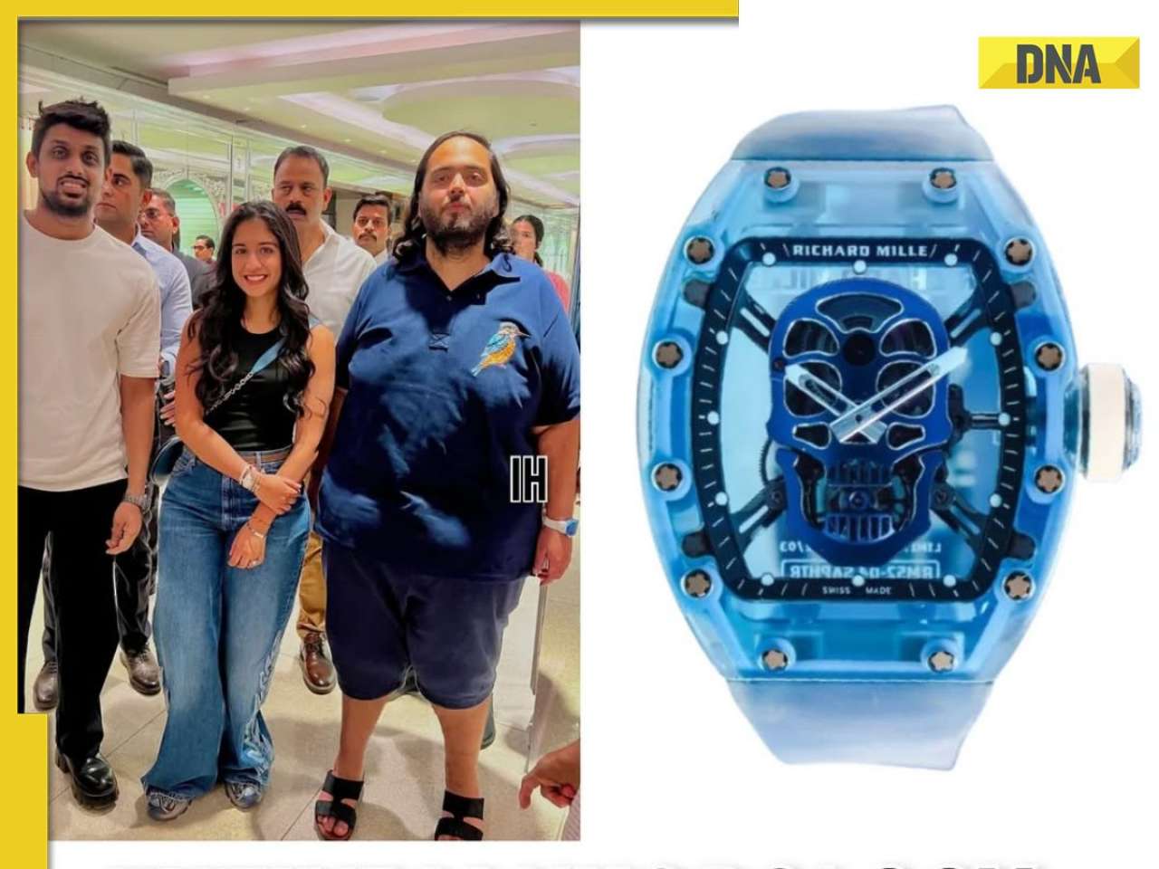 Mukesh Ambani's son Anant Ambani wears Rs 22 crore rare watch, pics go viral