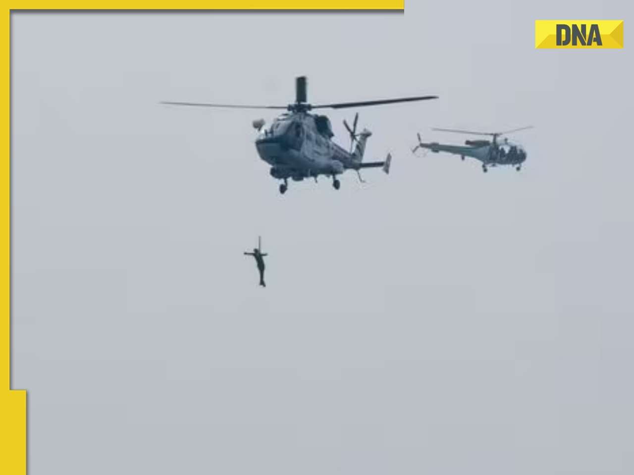 Coast guard helicopter crashes in Gujarat's Porbandar during training, 3 dead