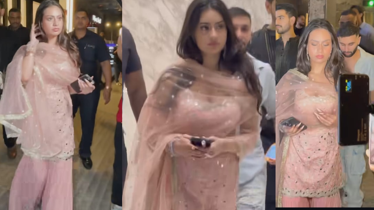 Nysa in Pink Sharara Set