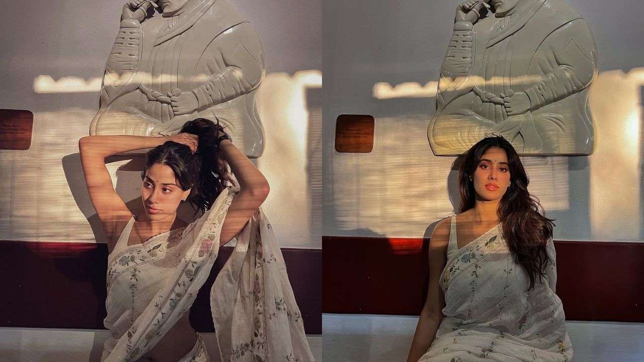 Janhvi Kapoors unseen saree photos from Kerala is beauty in simplicity