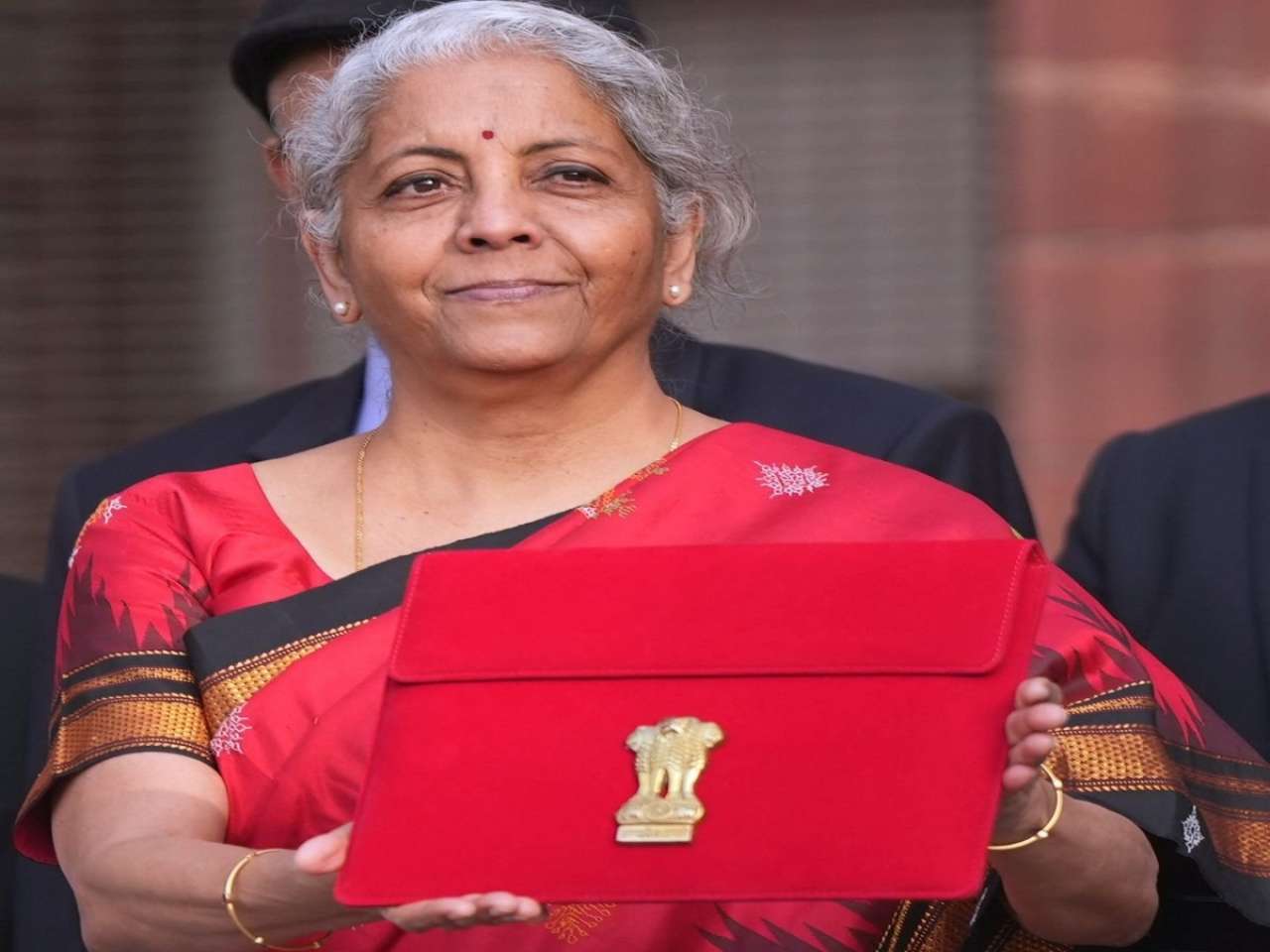 Union Budget 2023: Nirmala Sitharaman in red silk saree