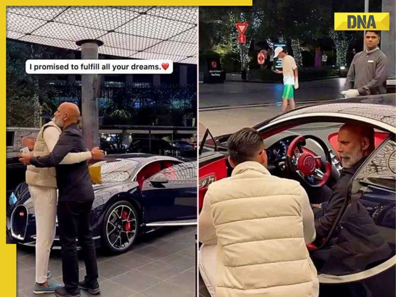 'I promise to...': Indian man surprises father with Rs 30 crore Bugatti Chiron, his heartfelt reaction goes viral