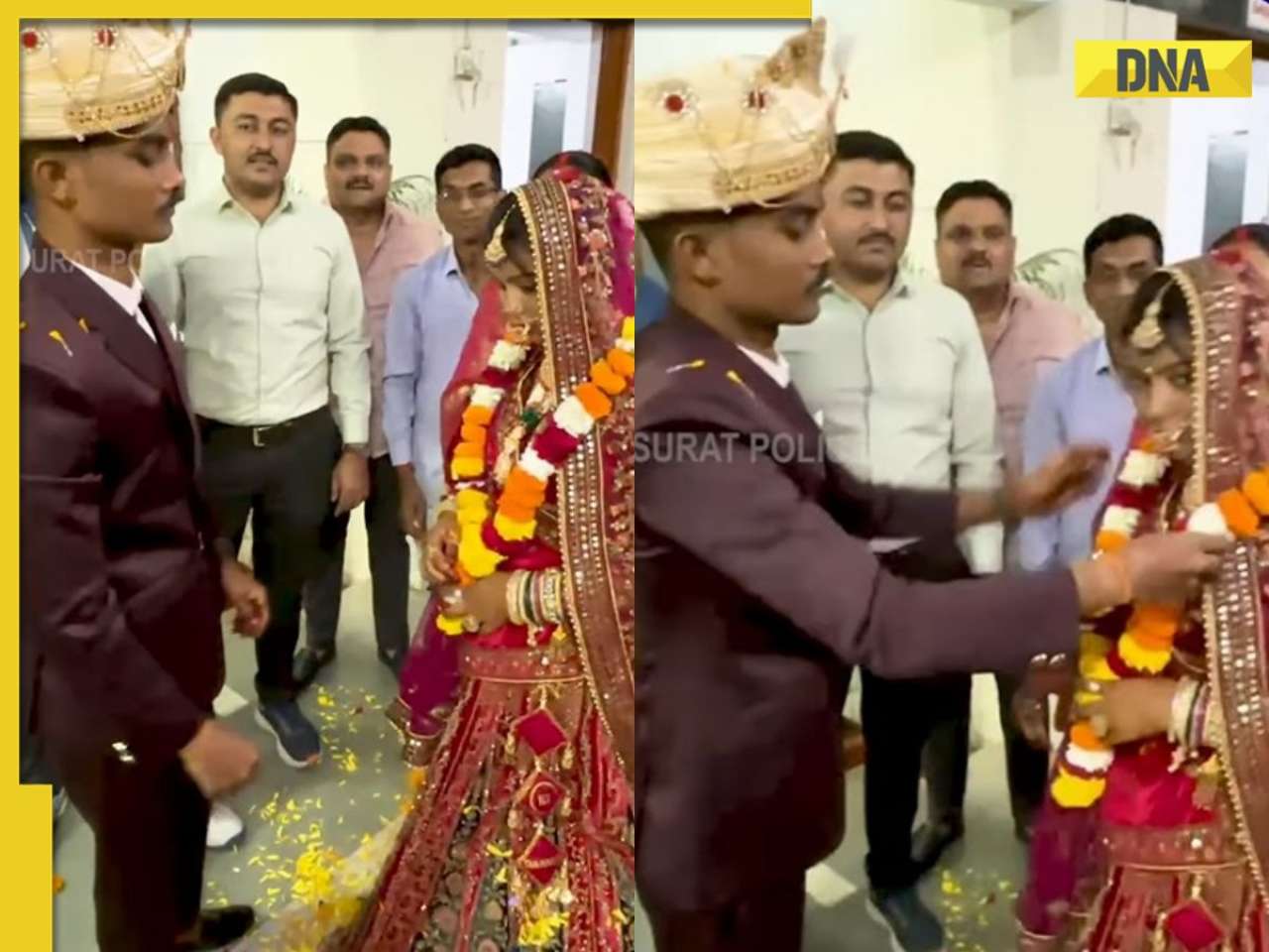 Gujarat: Surat couple gets married at police station after families fight over..., watch viral video