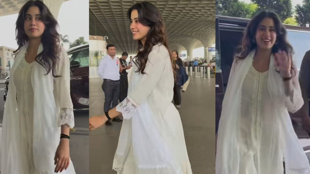 In Pics: Janhvi Kapoors elegant yet comfy airport look that exudes luxury