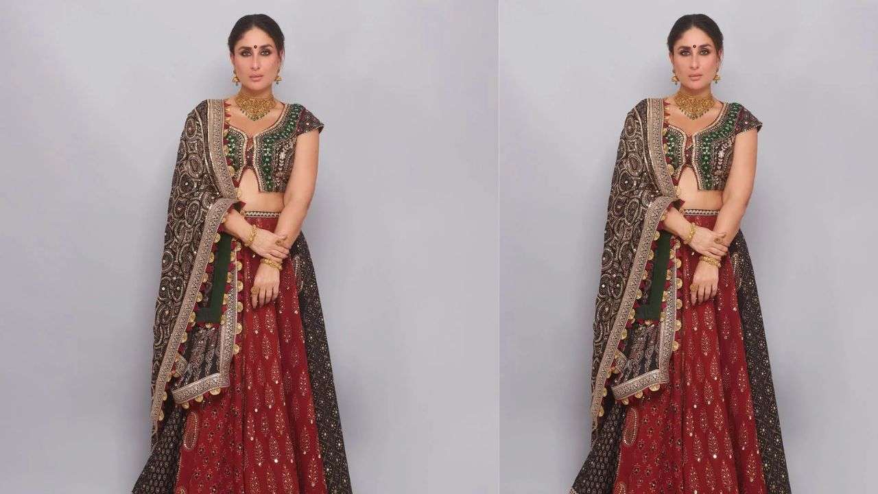 Royal red-green look