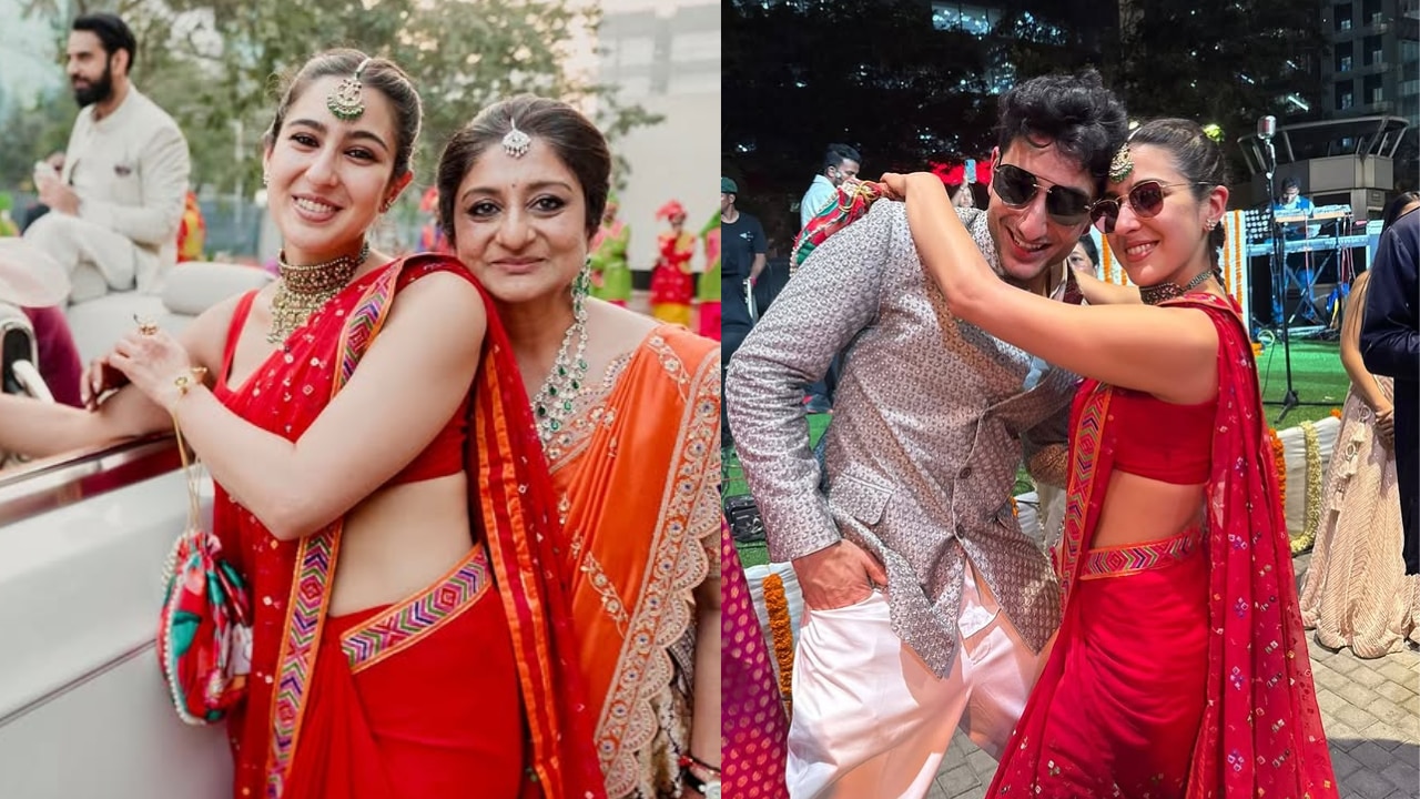 Sara Ali Khan's gorgeous red saree