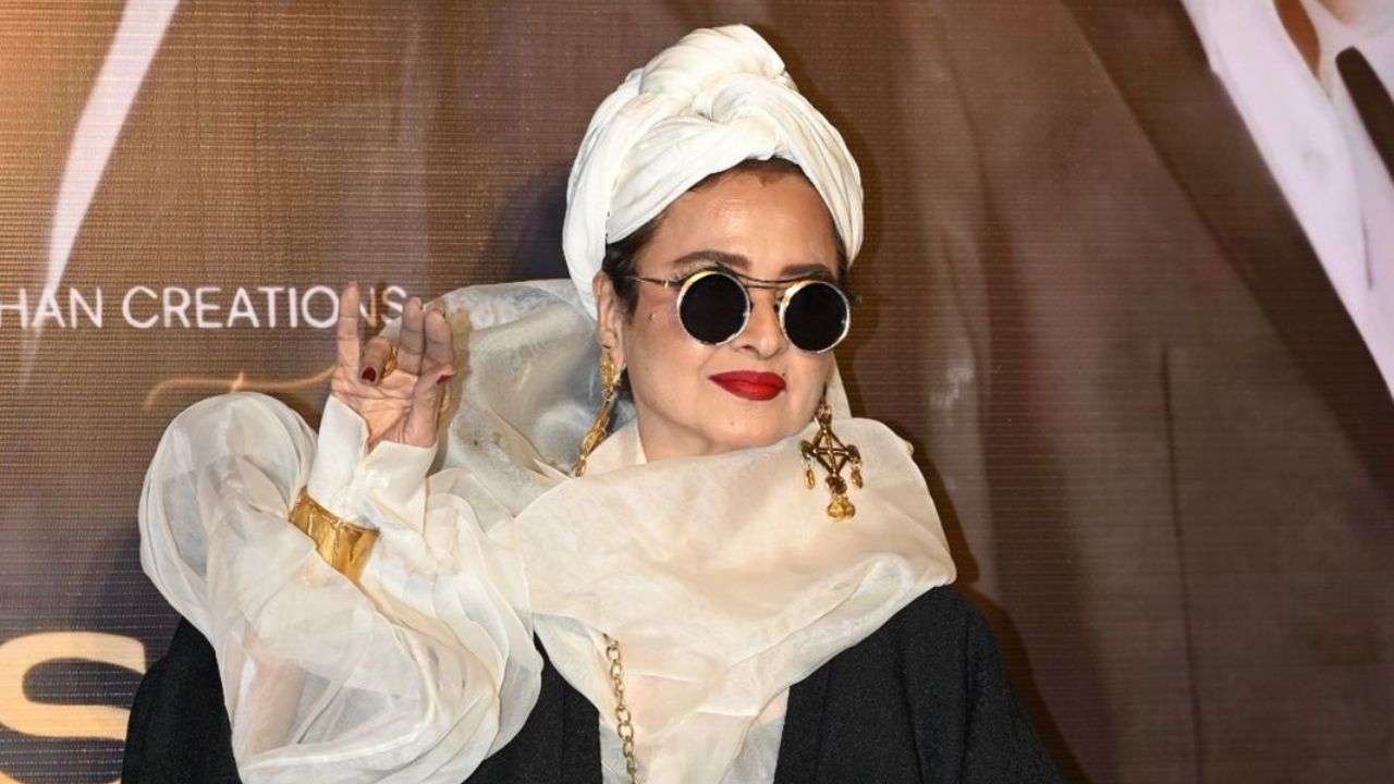 rekha in modern dress Rekha's daring fashion at 70 for The Roshans' success bash: Hit or miss?