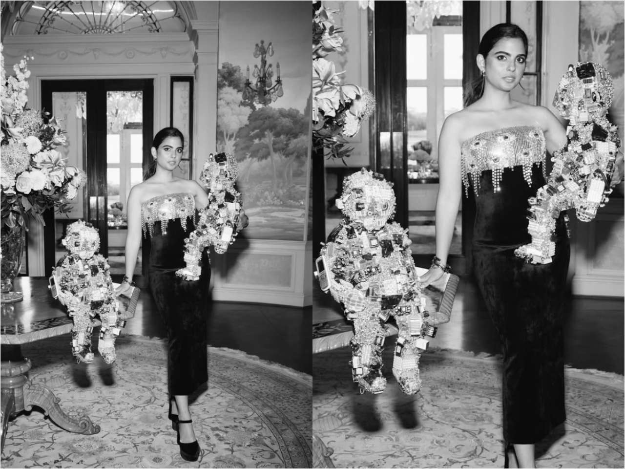 Isha Ambani with twin robot babies