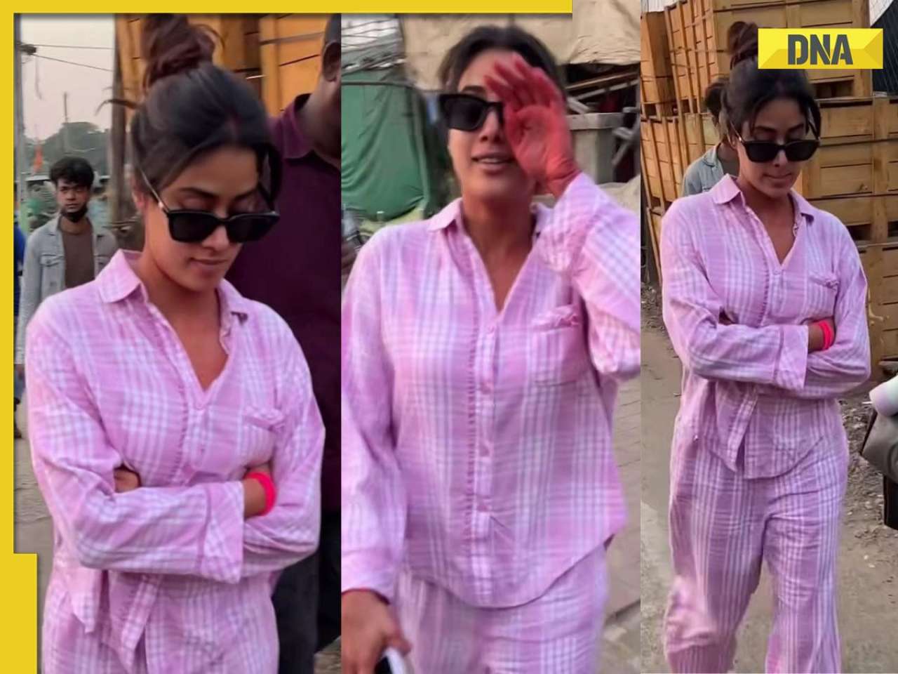Janhvi Kapoor's vibrant Holi look and auto ride steal spotlight after Sunny Sanskari Ki Tulsi Kumari shoot