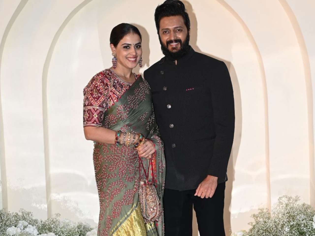 Riteish Deshmukh with Genelia D'Souza Deshmukh