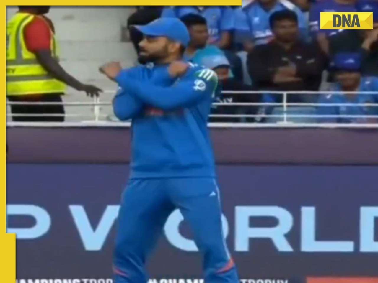 Virat Kohli recreates Cristiano Ronaldo's iconic 'Siuu' celebration during IND vs NZ Champions Trophy match, watch viral video