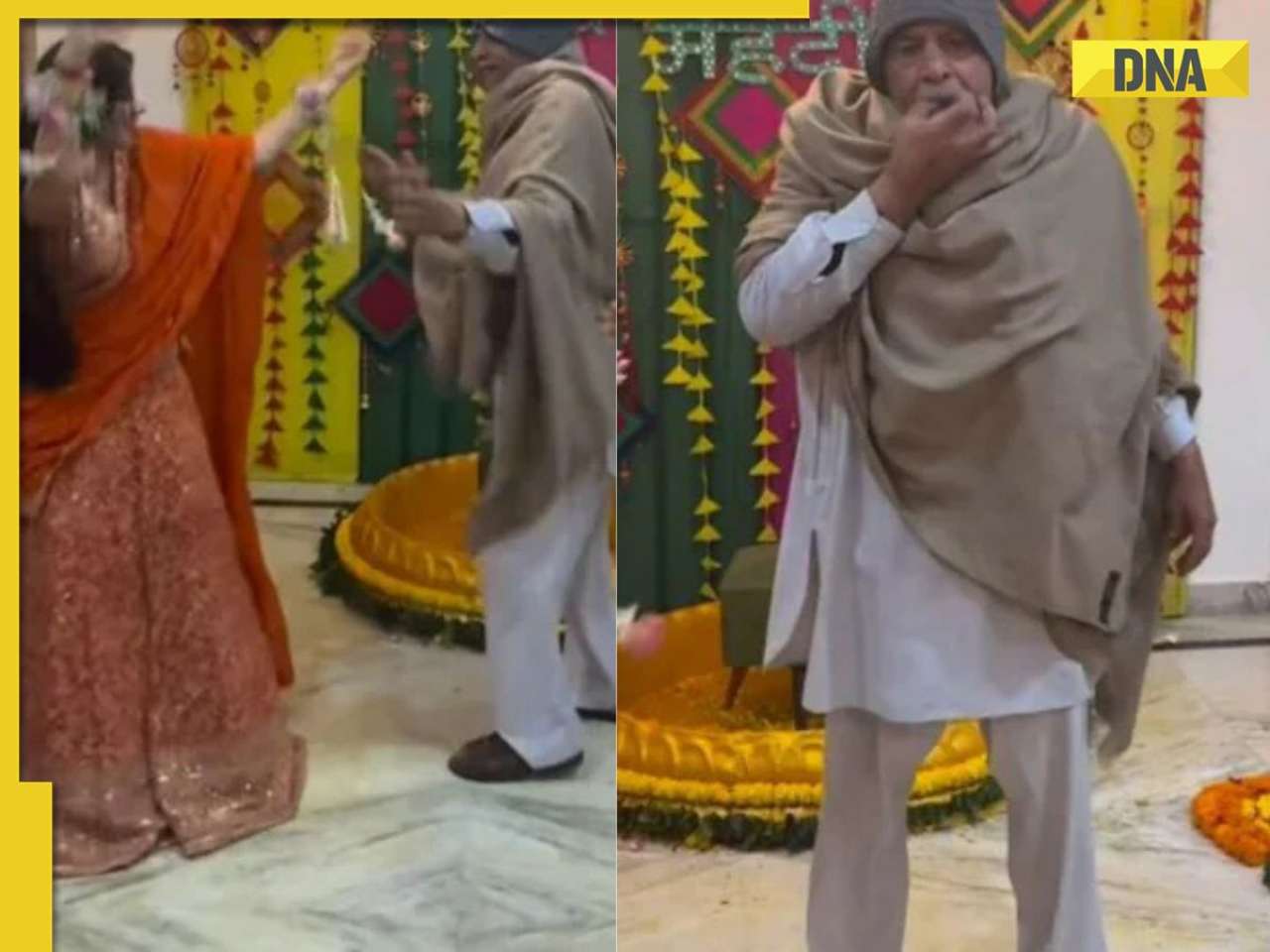Viral video: Grandfather's energetic dance on Mohammed Rafi's song at granddaughter's haldi ceremony wins hearts online, WATCH here