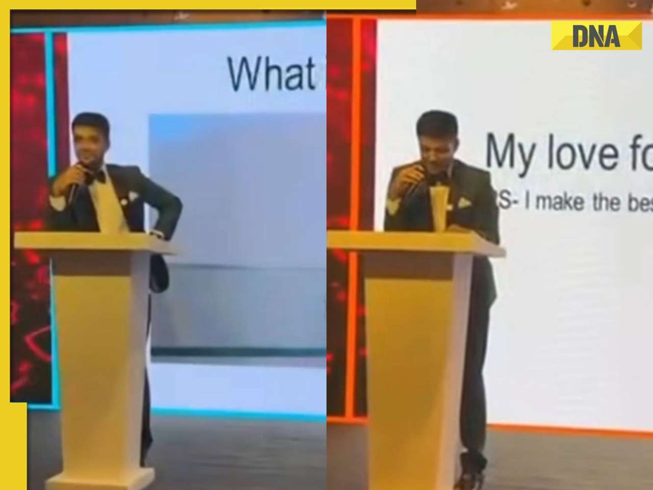 'If he ain't like this....': Groom’s adorable PPT at pre-wedding speech wins hearts online, WATCH viral video