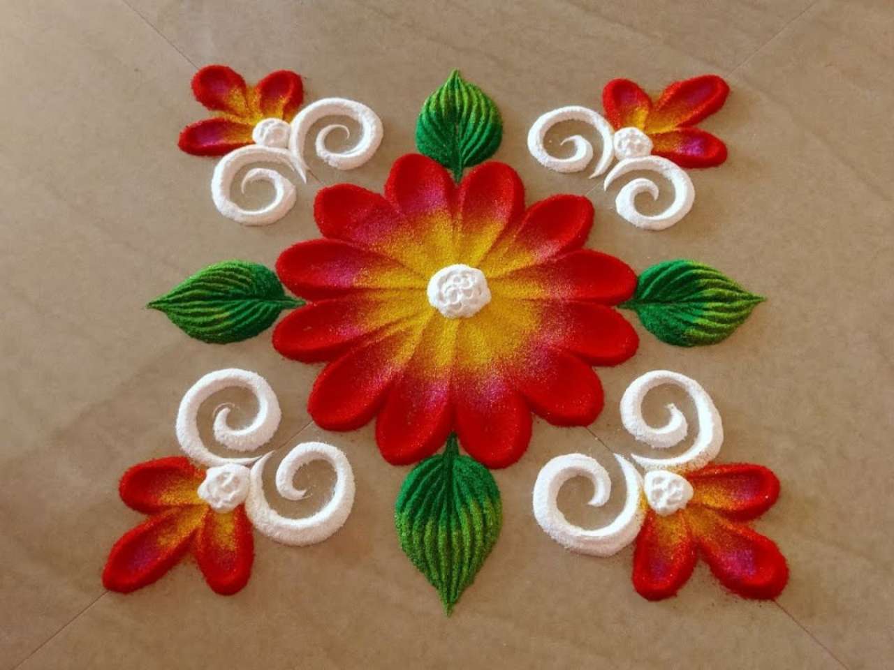 Floral Burst Rangoli