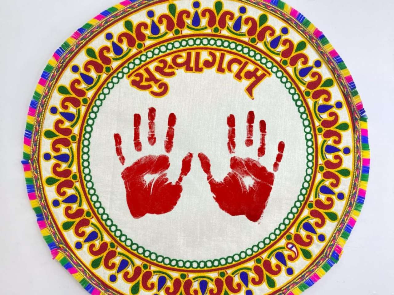 Handprint Rangoli