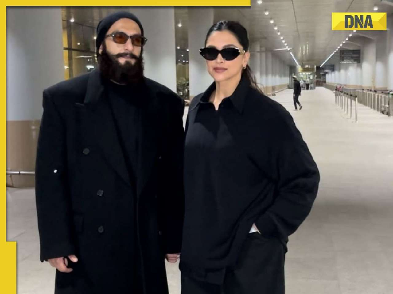 Bollywood’s favorite duo Deepika Padukone and Ranveer Singh slays airport fashion in all-black looks: SEE PICS