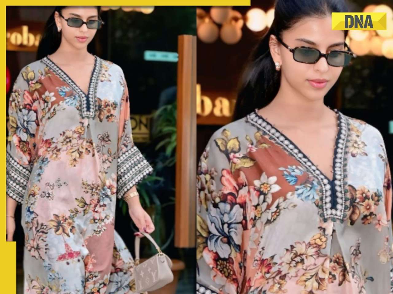 Suhana Khan embraces mom Gauri Khan’s style in floral kaftan, pairs it ...