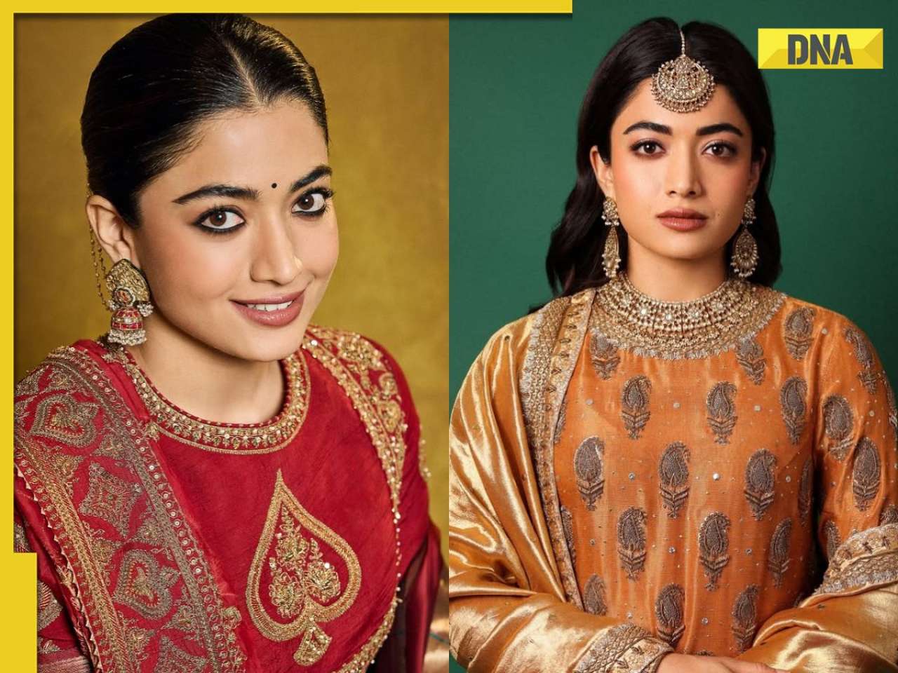 Rashmika Mandanna inspired ethnic outfits for Eid 2025
