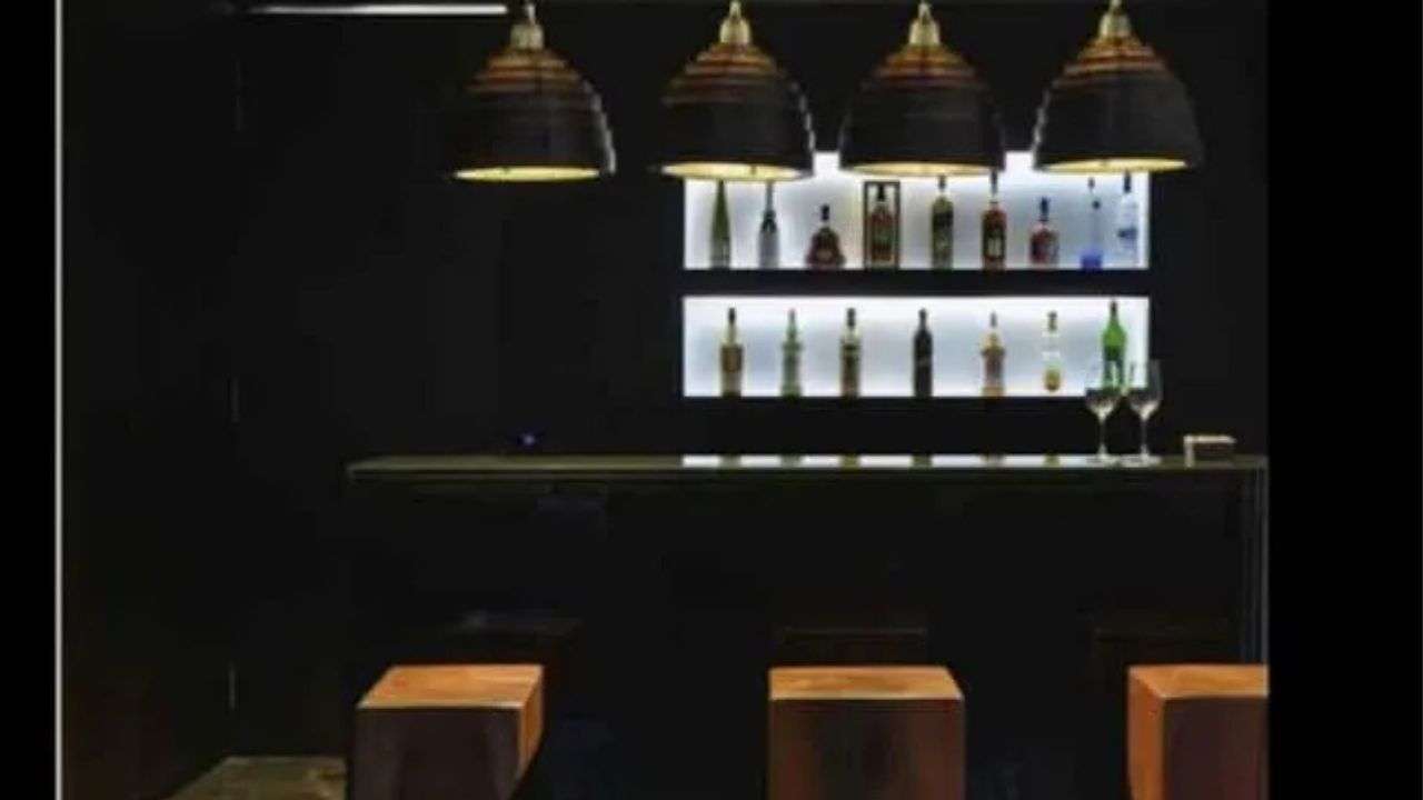 The bar area