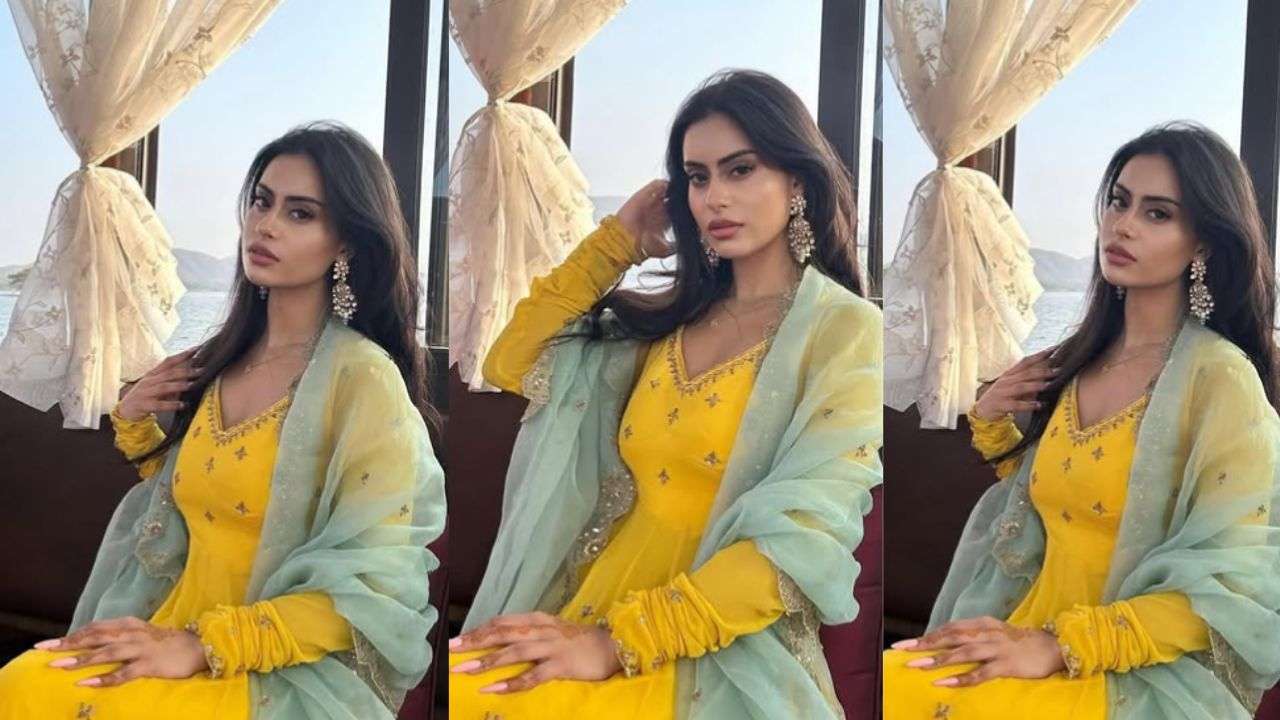 Radiant in yellow Anarkali
