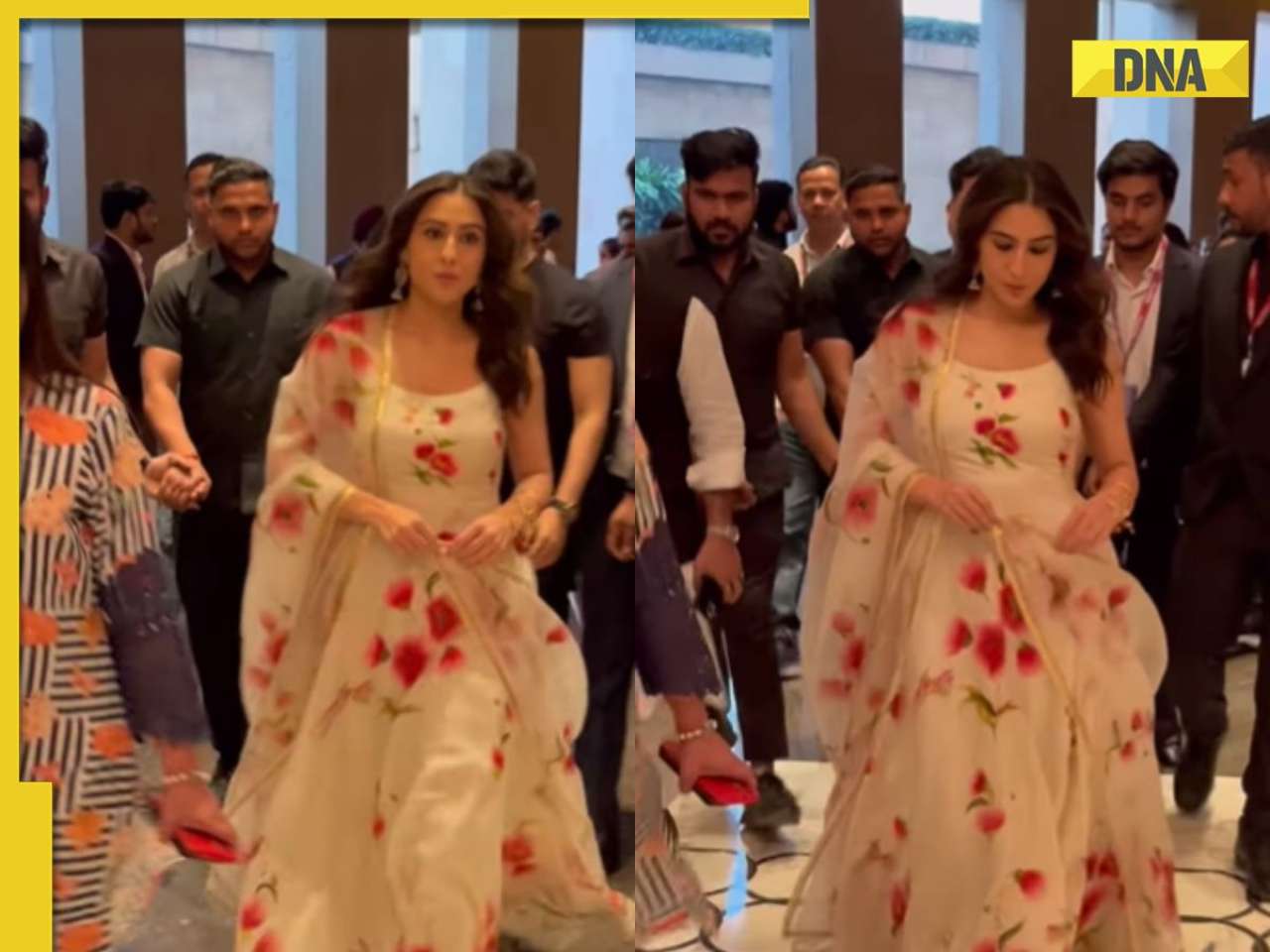 Sara Ali Khan radiates elegance in Rs 45,500 hand painted kurta set 