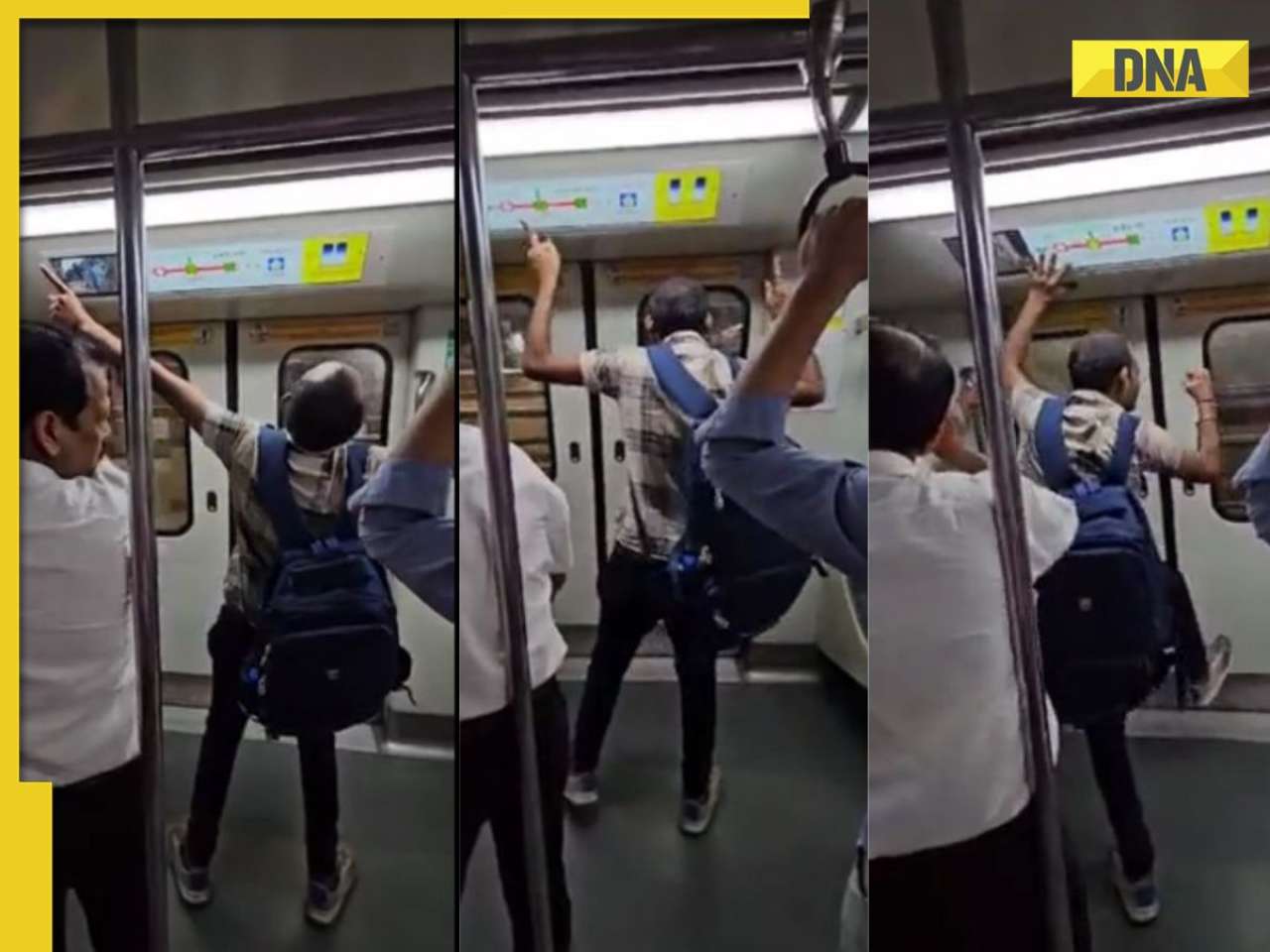 Viral video: Man dances to 'Radhe Radhe' inside Delhi metro, internet loves his confidence